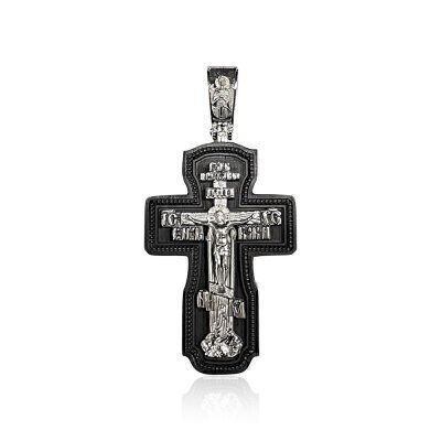 картинка Крест из серебра "Святой Николай Чудотворец" (97028) 
